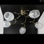 Plafoniera Stile Deco - 5 luci - Vetro di Murano originale
