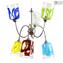 Candelabro Chagall - Candeeiro suspenso 6 luzes - Vidro Murano original