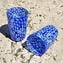 6 Bicchieri Murrine - Blue - Vetro Originale di Murano