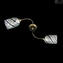 Lámpara de techo Twister - 2 luces - Cristal de Murano original