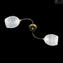 Ceiling Lamp Deco Style - 2 lights - Original Murano Glass