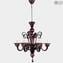 Chandelier Primiero Purple - Pastorale - Murano Glass