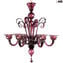 Chandelier Primiero Purple - Pastorale - Murano Glass