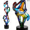 Infinito multicolor - Abstracto - Escultura en cristal de Murano