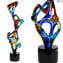 Multicolor Infinite - Abstrait - Sculpture en verre de Murano