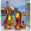 Rompecabezas de botellas aromáticas - Vidrio de Murano original OMG