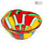 Puzzle Bowl - Multicolor - Original Murano Glass OMG 