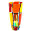 Vaso Puzzle Conico - Multicolor - Vetro di Murano Originale OMG