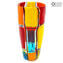 Puzzle Vase Conic - Multicolore - Verre de Murano Original OMG