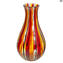 Vaso elegante in Filigrana - Vetro di Murano Originale OMG 