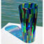 花瓶まだらにされたカンヌ-オリジナルガラスムラノOMG
