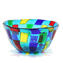 센터피스 과일 그릇 얼룩무늬 칸 - 오리지널 유리 Murano OMG