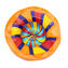 Placa quebra-cabeça - Multicolor - Vidro Murano Original OMG