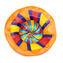 Puzzle plate - Multicolor - Original Murano Glass OMG 