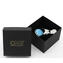 Bouchon de Bouteille Millefiori Bleu Clair - Original Verre de Murano OMG® + Coffret Cadeau