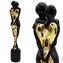 情侶雕塑黑色 - 克里姆特裝飾 - 原始穆拉諾玻璃