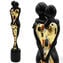 Scultura di amanti - Klimt Nero - Vetro di Murano Arte