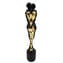Scultura di amanti - Klimt Nero - Vetro di Murano Arte