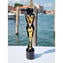 Scultura di amanti - Klimt Nero - Vetro di Murano Arte