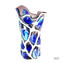꽃 정원 - 블루 화이트 - 불어 꽃병 - 오리지널 Murano Glass OMG®