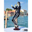 Michael Jackson MJ cantando escultura em vidro de Murano