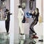 Michael Jackson MJ dançando escultura em vidro de Murano