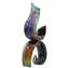 雙絲帶 - 玉髓雕塑 - 原始穆拉諾玻璃 OMG