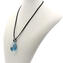 Halskette mit Tropfenanhänger - Hellblau - Original Muranoglas