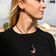 Pendente - goccia Nero - Vetro di Murano Originale OMG