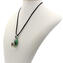 Parure Drop Anhänger Halskette und Ohrringe - Grün - Original Muranoglas