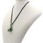 Parure Drop pendant necklace and Earrings - Green - Original Murano Glass