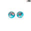 Drop Earring - Light blue - Original Murano Glass