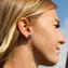 Boucle d'oreille pendante - bleu - Verre de Murano original