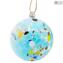 1 Pallina di Natale - Multicolore - Vetro di Murano originale