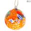 Conjunto de 9 peças Christmas Balls Fantasy Original Murano Glass Xmas