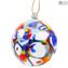 Set of 9 pieces Christmas Balls Fantasy Original Murano Glass Xmas