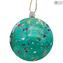 Conjunto de 9 peças Christmas Balls Fantasy Original Murano Glass Xmas