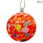 Set of 9 pieces Christmas Balls Fantasy Original Murano Glass Xmas