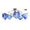 Ceiling Lamp Ares - 5 lights - Original Murano Glass