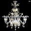 Lustre vénitien Elegante - 8 lumières - Or pur - Verre de Murano Original OMG