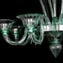 Venetian Chandelier Mazzini Green - Lance - Original Murano Glass