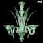 Venetian Chandelier Mazzini Green - Lance - Original Murano Glass