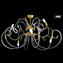 Candeeiro Crystal Curl Celing - 6 Luzes - Original Murano Glass OMG