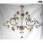 Lustre Veneziano Contarini Multicolor - Classique - Vidro Murano