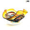 Sombrero amber - Venetian Glass Centerpiece Bowl