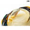 Sombrero amber - Venetian Glass Centerpiece Bowl