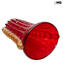 Vaso Vulcano Rosso - Disponibile in tre dimensioni - Vetro di Murano Originale OMG