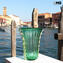 Vase Vert Vulcano - Or - Verre de Murano Original OMG
