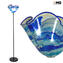 Sbruffi- Piantana in vetro di Murano blu oltremare - diversi colori disponibili