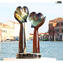 Corazones de amor - vidrio de calcedonia - Vidrio de Murano original Omg